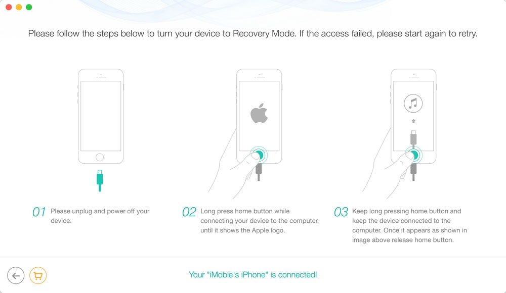 iphone update failed recovery mode